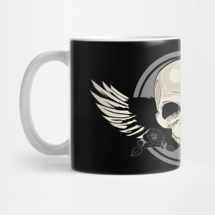 Wing Skull - BLACK & WHITE Mug